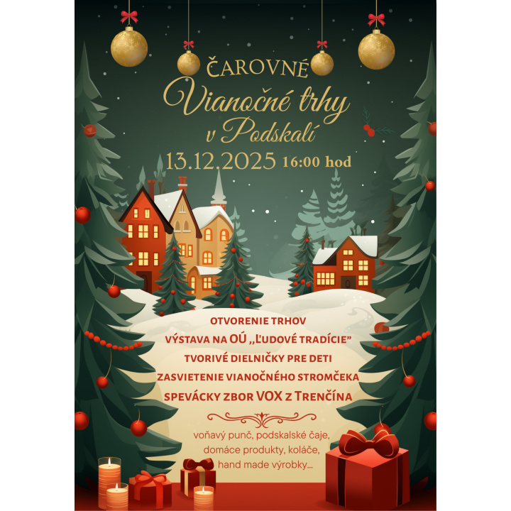 Pozvánka na Čarovné vianočné trhy v Podskalí